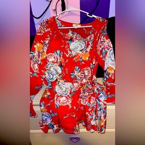 Women’s Red Romper